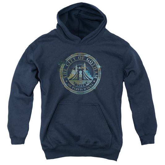 The Batman City Of Gotham Licensed Youth Hoodie (Ages 8-12) SM-XL