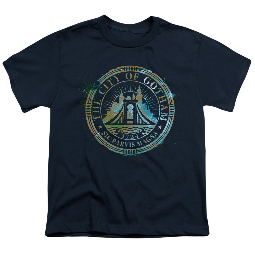 The Batman City Of Gotham Licensed Kid's T-Shirt (Ages 4-7) SM-XL