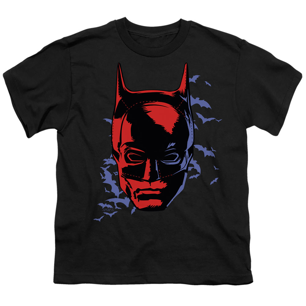 The Batman Shadowed Headshot Licensed Kid's T-Shirt (Ages 4-7) SM-XL