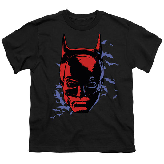 The Batman Shadowed Headshot Licensed Kid's T-Shirt (Ages 4-7) SM-XL