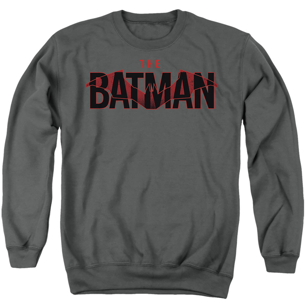 The Batman Logo With Red Bat Licensed Adult Unisex Crewneck Sweatshirt SM-3X