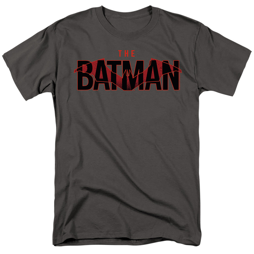 The Batman Logo With Red Bat Licensed Adult Unisex T-Shirt Regular Fit Tee SM-5X