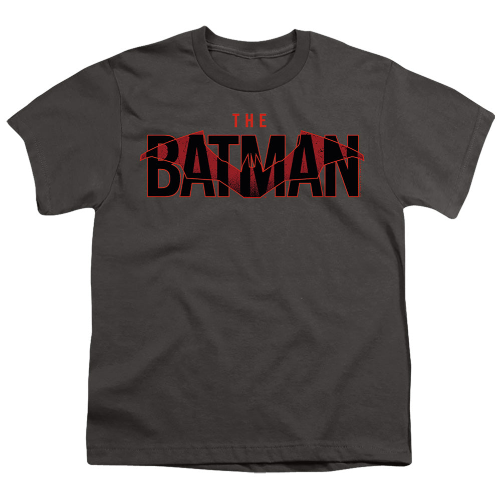 The Batman Logo With Red Bat Licensed Kid's T-Shirt (Ages 4-7) SM-XL