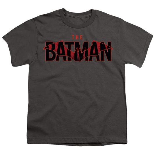 The Batman Logo With Red Bat Licensed Kid's T-Shirt (Ages 4-7) SM-XL