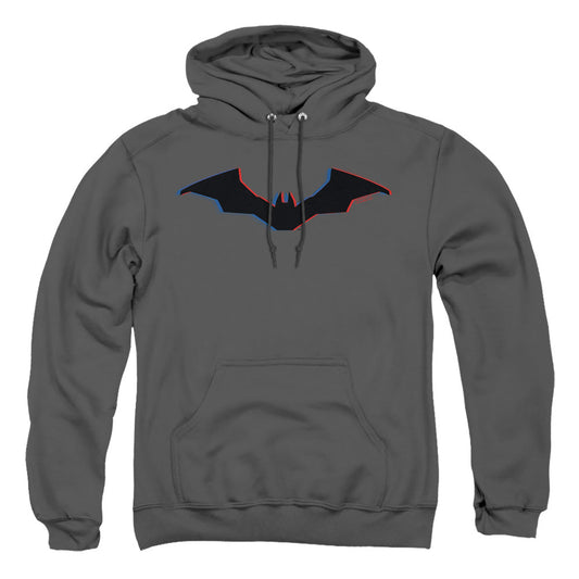 The Batman Tri-Color Bat Silhouette Licensed Adult Unisex Hoodie Pullover SM-3X