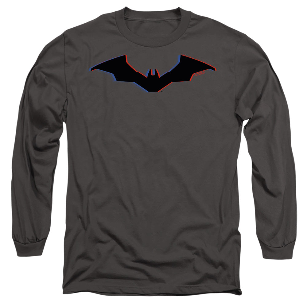 The Batman Tri-Color Bat Silhouette Licensed Adult Unisex Long Sleeve T-Shirt