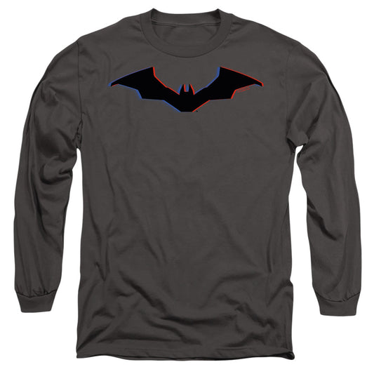 The Batman Tri-Color Bat Silhouette Licensed Adult Unisex Long Sleeve T-Shirt