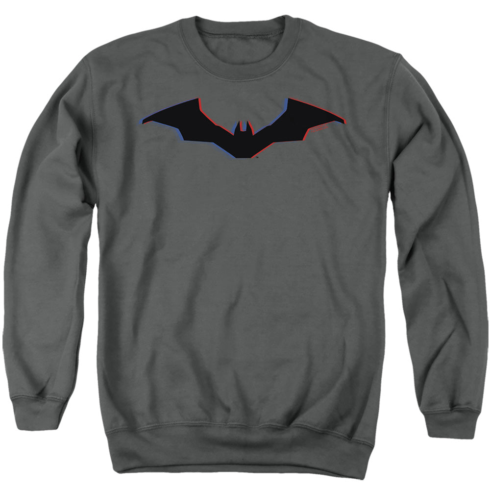The Batman Tri-Color Bat Silhouette Licensed Adult Unisex Crewneck Sweatshirt
