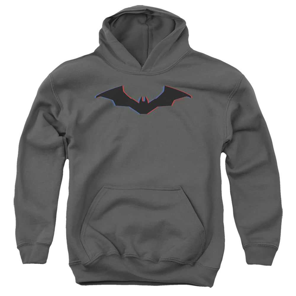 The Batman Tri-Color Bat Silhouette Licensed Youth Hoodie (Ages 8-12) SM-XL