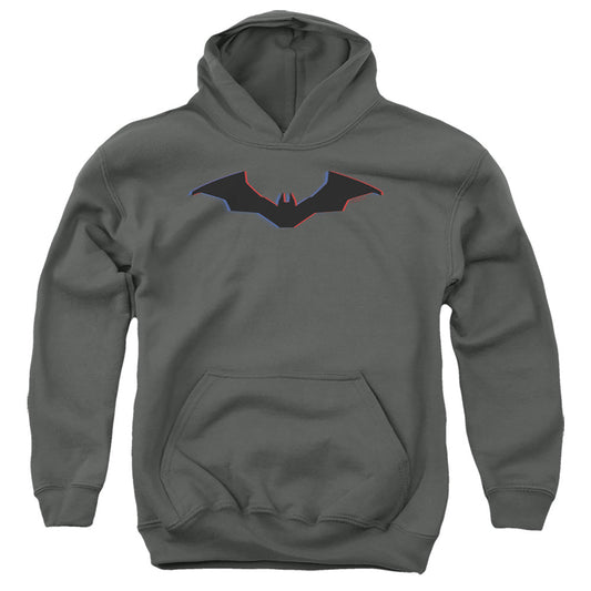 The Batman Tri-Color Bat Silhouette Licensed Youth Hoodie (Ages 8-12) SM-XL