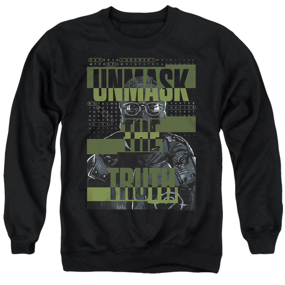 The Batman Unmask The Truth Licensed Adult Unisex Crewneck Sweatshirt SM-3X