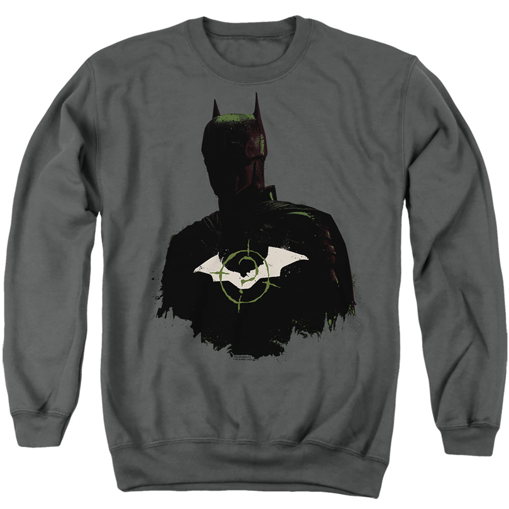 The Batman Silhouette With Riddler Logo Licensed Adult Unisex Crewneck Sweats...