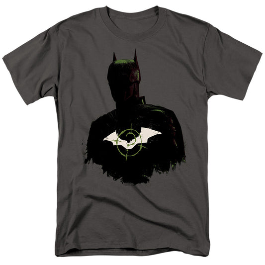 The Batman Silhouette With Riddler Logo Licensed Adult Unisex T-Shirt SM-5X