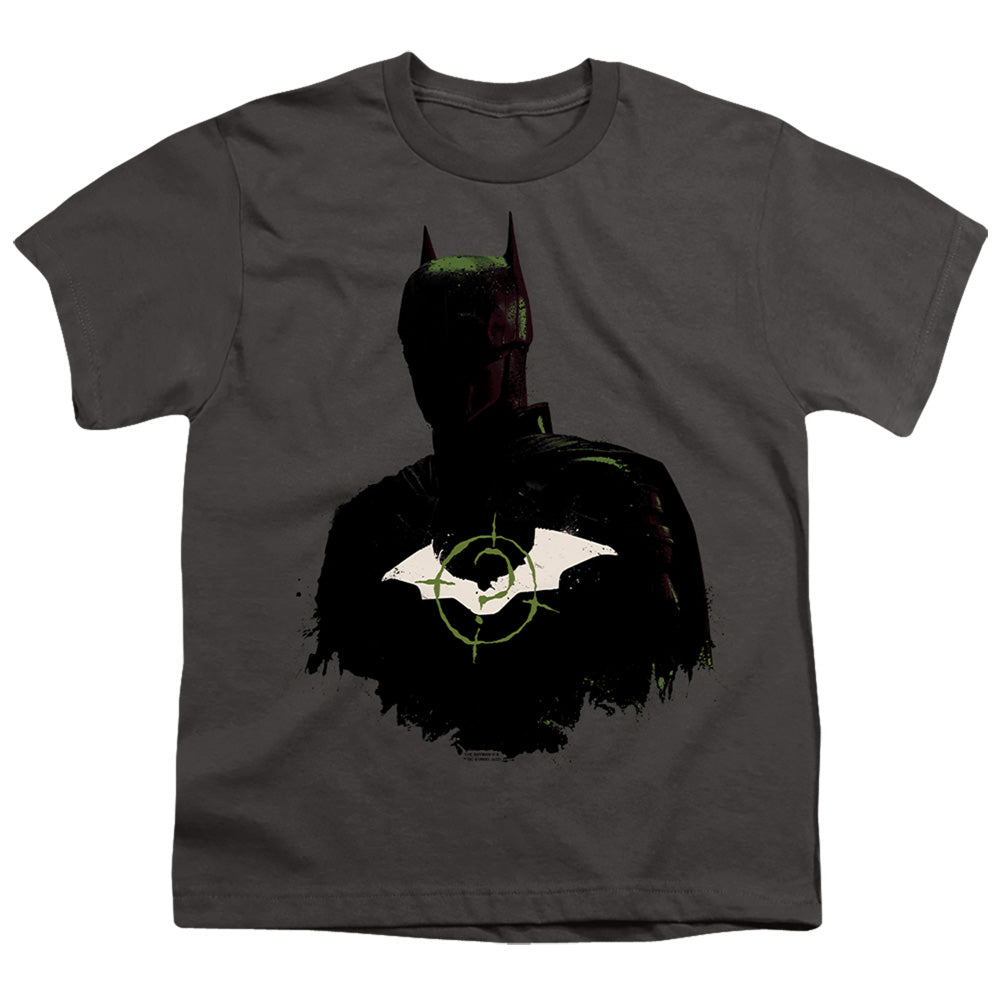 The Batman Silhouette With Riddler Logo Licensed Kid's T-Shirt (Ages 4-7) SM-XL