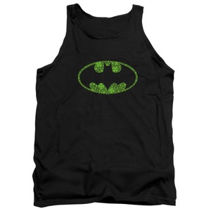 AN OFFCIALLY LICENSED BATMAN ST. PATRICK'S DAY SHAMROCK LOGO ADULT UNISEX TANK TOP BLACK