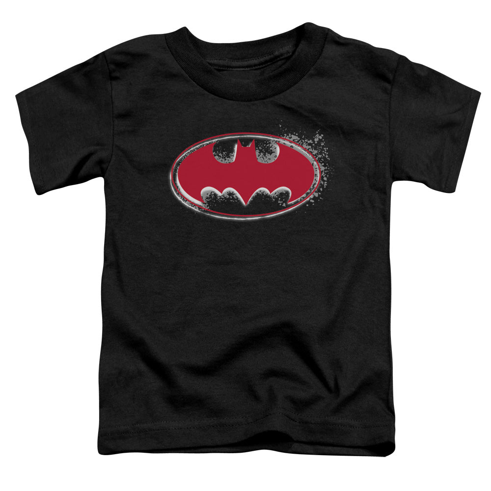 Batman Hardcore Noir Bat Logo Licensed Toddler T-Shirt LG