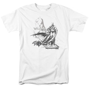 AN OFFCIALLY LICENSED BATMAN OVERSEER MEN'S REGULAR FIT T-SHIRT WHITE