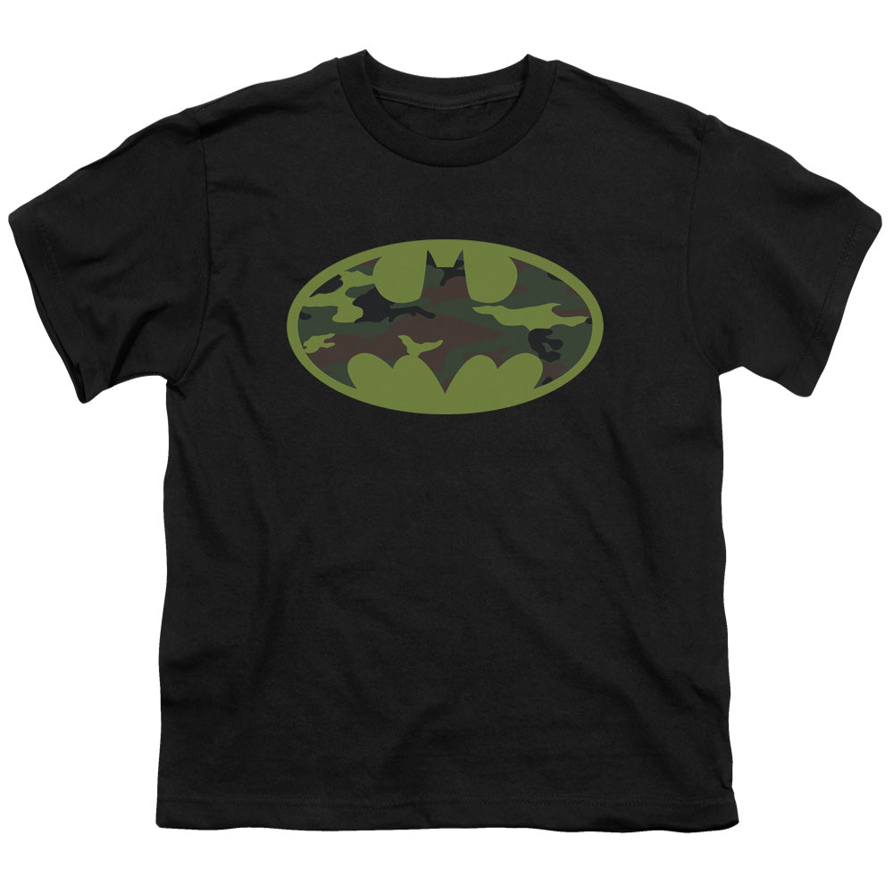Batman Camo Logo Licensed Kid's T-Shirt (Ages 4-7) SM-XL
