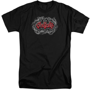 AN OFFCIALLY LICENSED BATMAN HIP HOP LOGO MEN'S TALL FIT T-SHIRT BLACK
