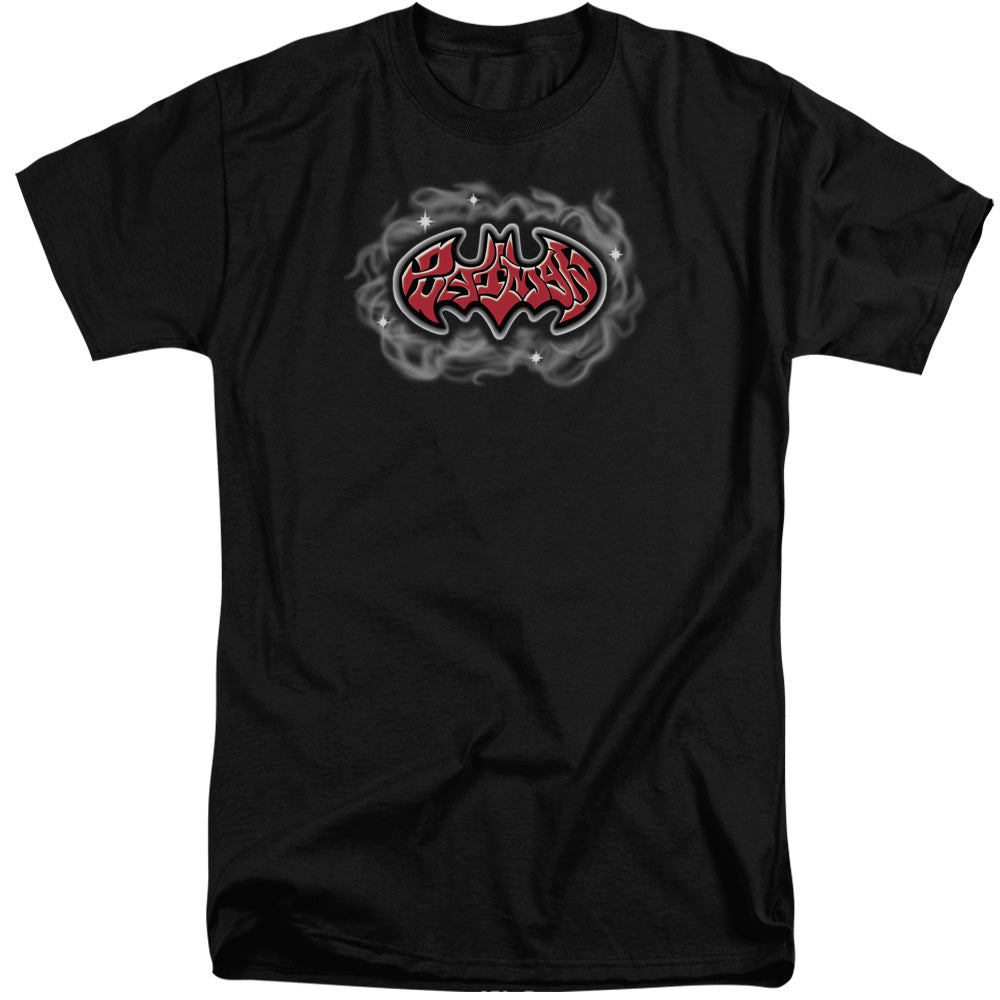 AN OFFCIALLY LICENSED BATMAN HIP HOP LOGO MEN'S TALL FIT T-SHIRT BLACK