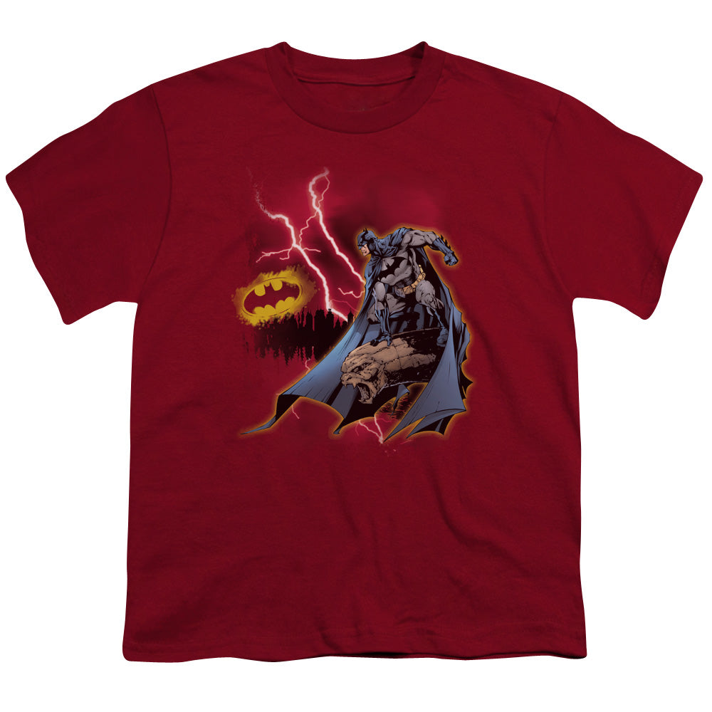 Batman Lightning Strikes Licensed Kid's T-Shirt (Ages 4-7) XS-SM