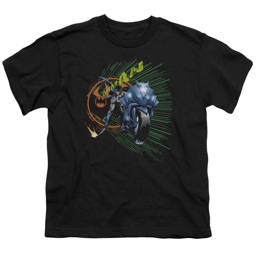 Batman Batcycle Licensed Kid's T-Shirt (Ages 4-7) SM-XL