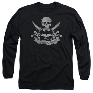 AN OFFCIALLY LICENSED BATMAN DARK PIRATE MEN'S LONG SLEEVE T-SHIRT BLACK
