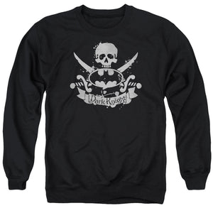 AN OFFCIALLY LICENSED BATMAN DARK PIRATE ADULT UNISEX CREWNECK SWEATSHIRT BLACK