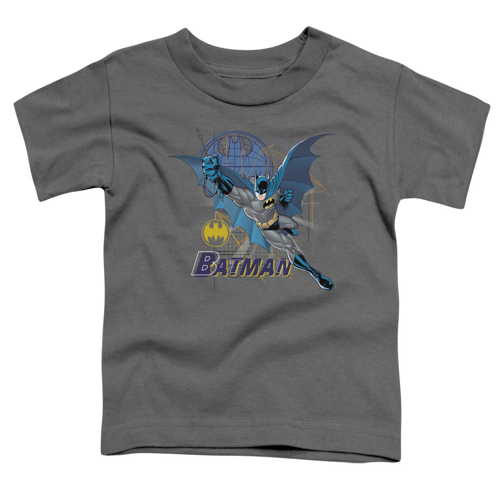 Batman Cape Outstretched Licensed Toddler T-Shirt LG