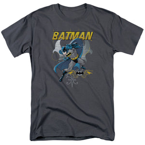 AN OFFCIALLY LICENSED BATMAN URBAN GOTHIC MEN'S REGULAR FIT T-SHIRT CHARCOAL