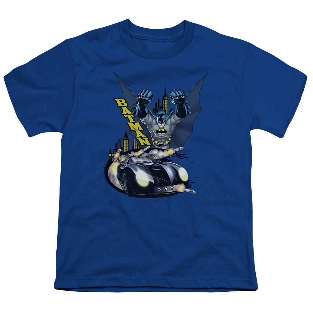 Batman By Air & By Land Licensed Kid's T-Shirt (Ages 4-7) SM-XL
