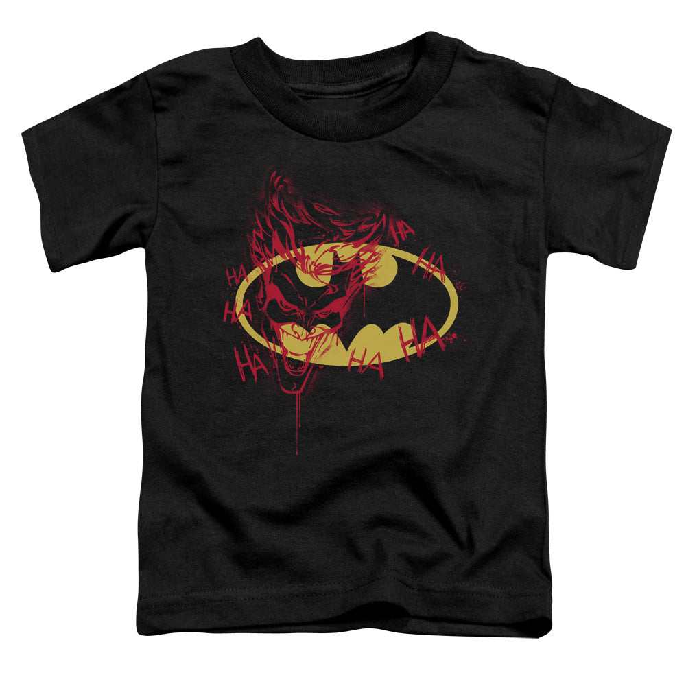Batman Joker Graffiti Licensed Toddler T-Shirt LG