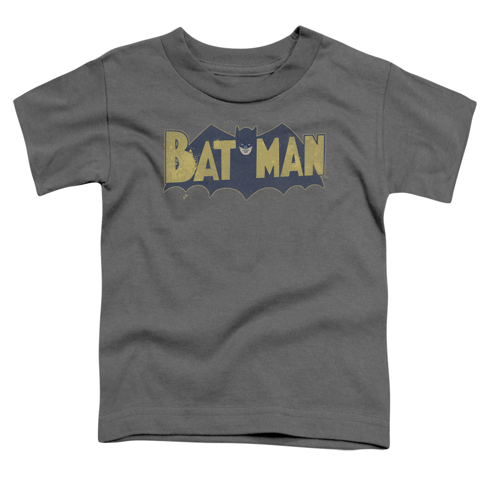 Batman Vintage Logo Splatter Licensed Toddler T-Shirt LG