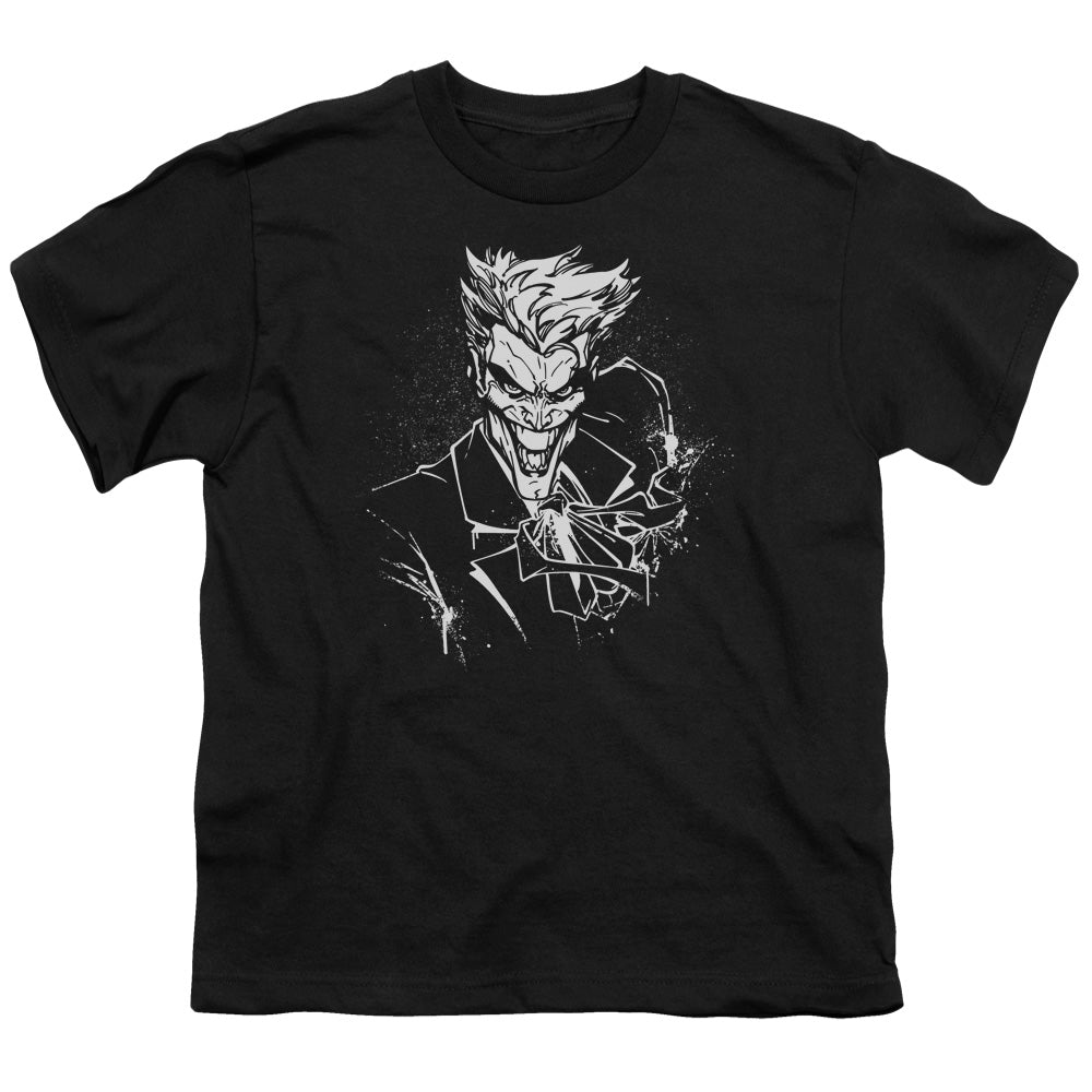 Batman Jokers Splatter Smile Licensed Kid's T-Shirt (Ages 4-7) XS-XL