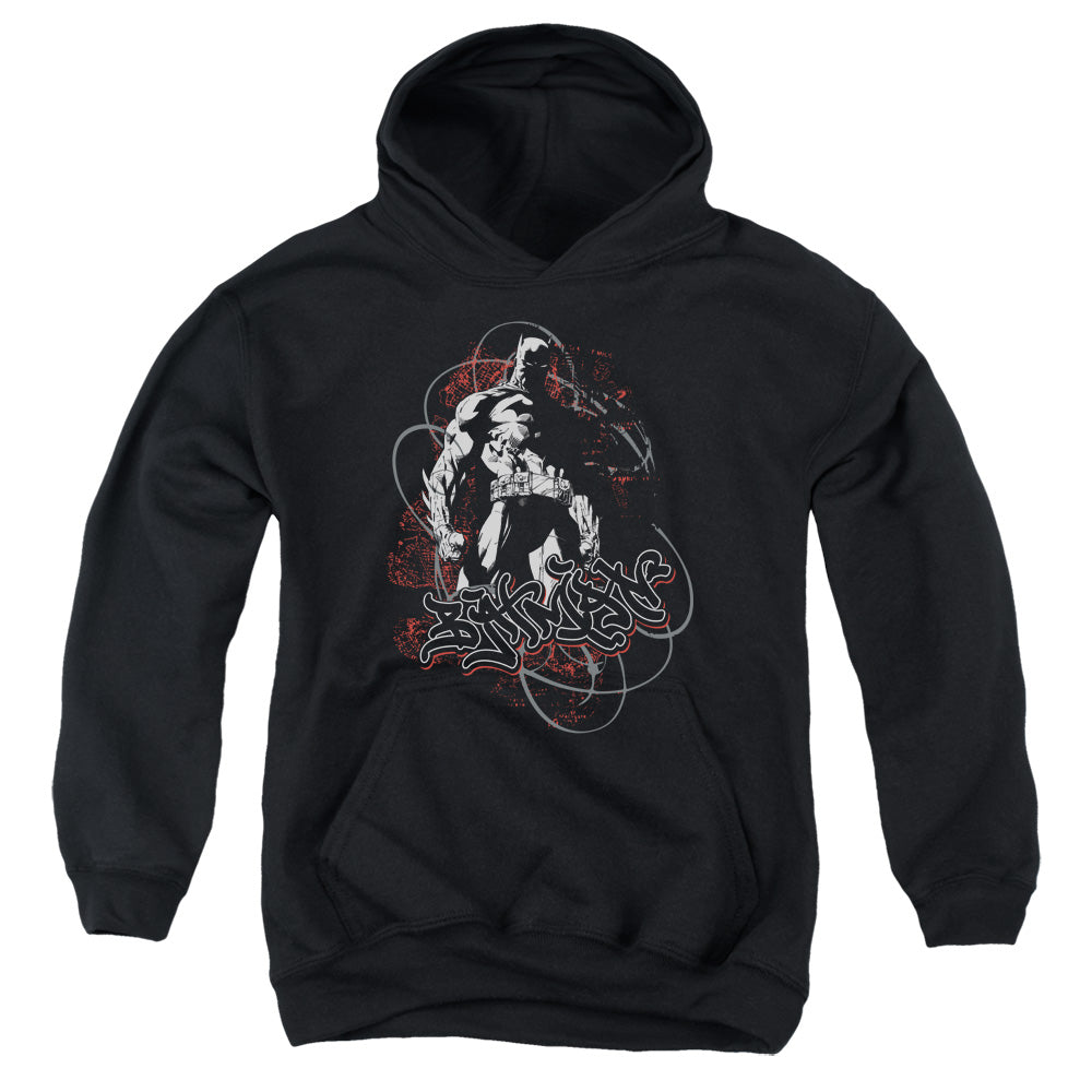 AN OFFCIALLY LICENSED BATMAN URBAN GOTHAM YOUTH HOODIE BLACK