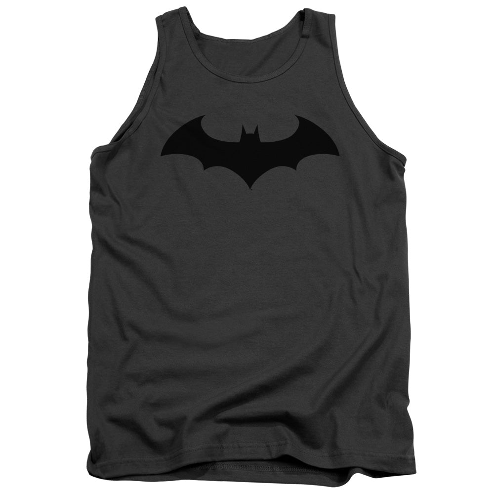 AN OFFCIALLY LICENSED BATMAN HUSH LOGO ADULT UNISEX TANK TOP CHARCOAL