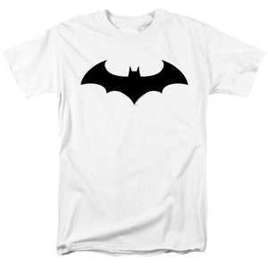 AN OFFCIALLY LICENSED BATMAN HUSH LOGO MEN'S REGULAR FIT T-SHIRT WHITE