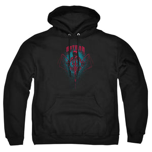 AN OFFCIALLY LICENSED BATMAN CARPE NOCTURN ADULT UNISEX PULLOVER HOODIE BLACK