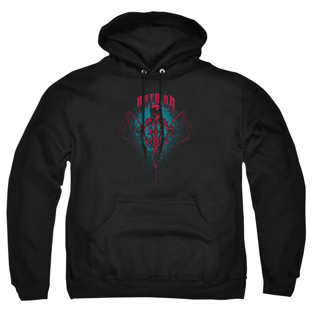 AN OFFCIALLY LICENSED BATMAN CARPE NOCTURN ADULT UNISEX PULLOVER HOODIE BLACK