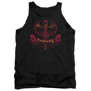 AN OFFCIALLY LICENSED BATMAN HEART OF FIRE ADULT UNISEX TANK TOP BLACK
