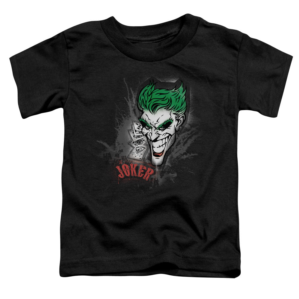 Batman Joker Sprays The City Licensed Toddler T-Shirt LG