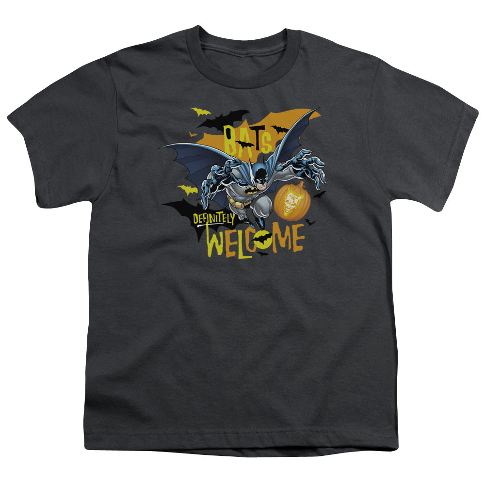 Batman Bats Welcome Licensed Kid's T-Shirt (Ages 4-7) SM-XL
