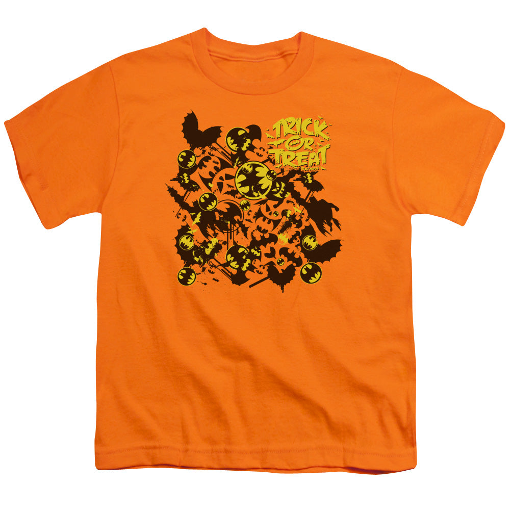 Batman Trick Or Treat Collage Licensed Kid's T-Shirt (Ages 4-7) SM-XL