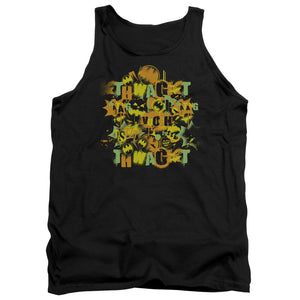 AN OFFCIALLY LICENSED BATMAN HALLOWEEN KNIGHT SOUNDS ADULT UNISEX TANK TOP BLACK