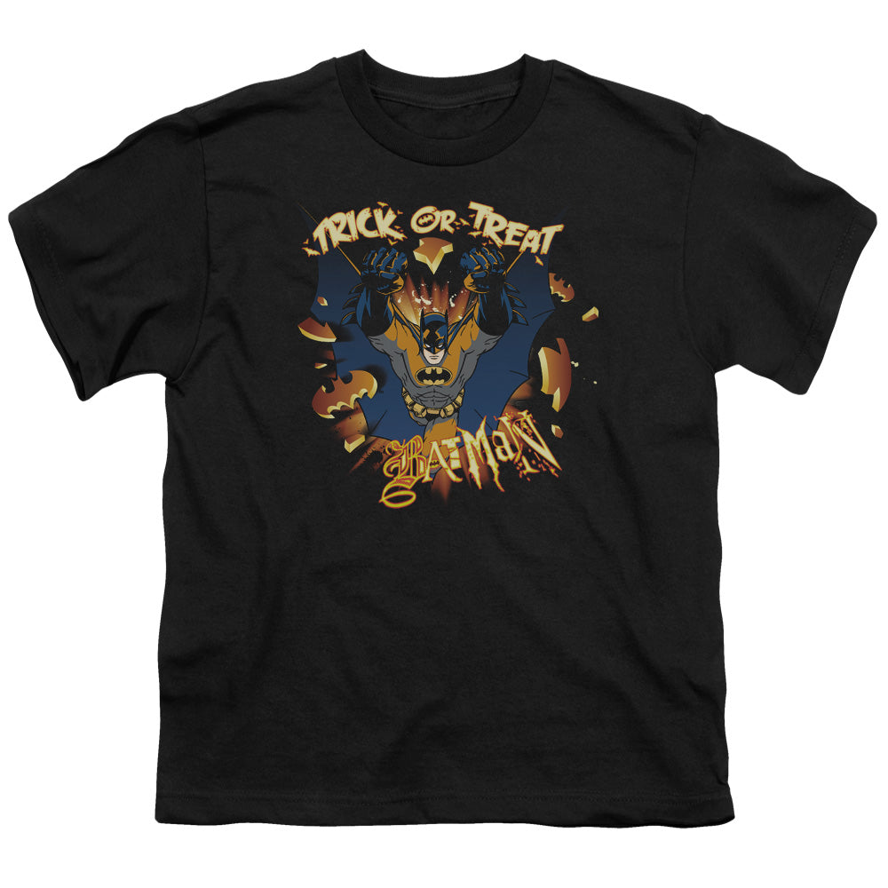 Batman Pumpkin Burst Licensed Kid's T-Shirt (Ages 4-7) XS-XL