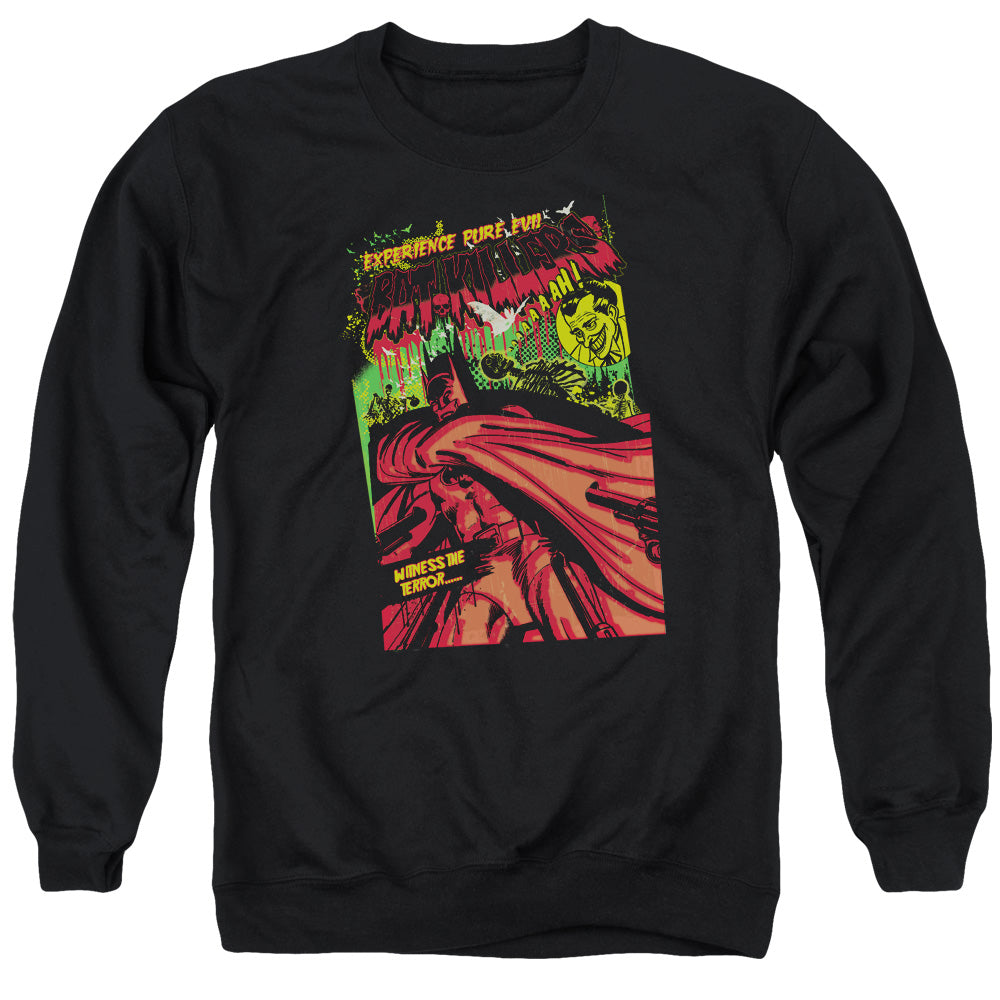 AN OFFCIALLY LICENSED BATMAN BAT KILLERS ADULT UNISEX CREWNECK SWEATSHIRT BLACK
