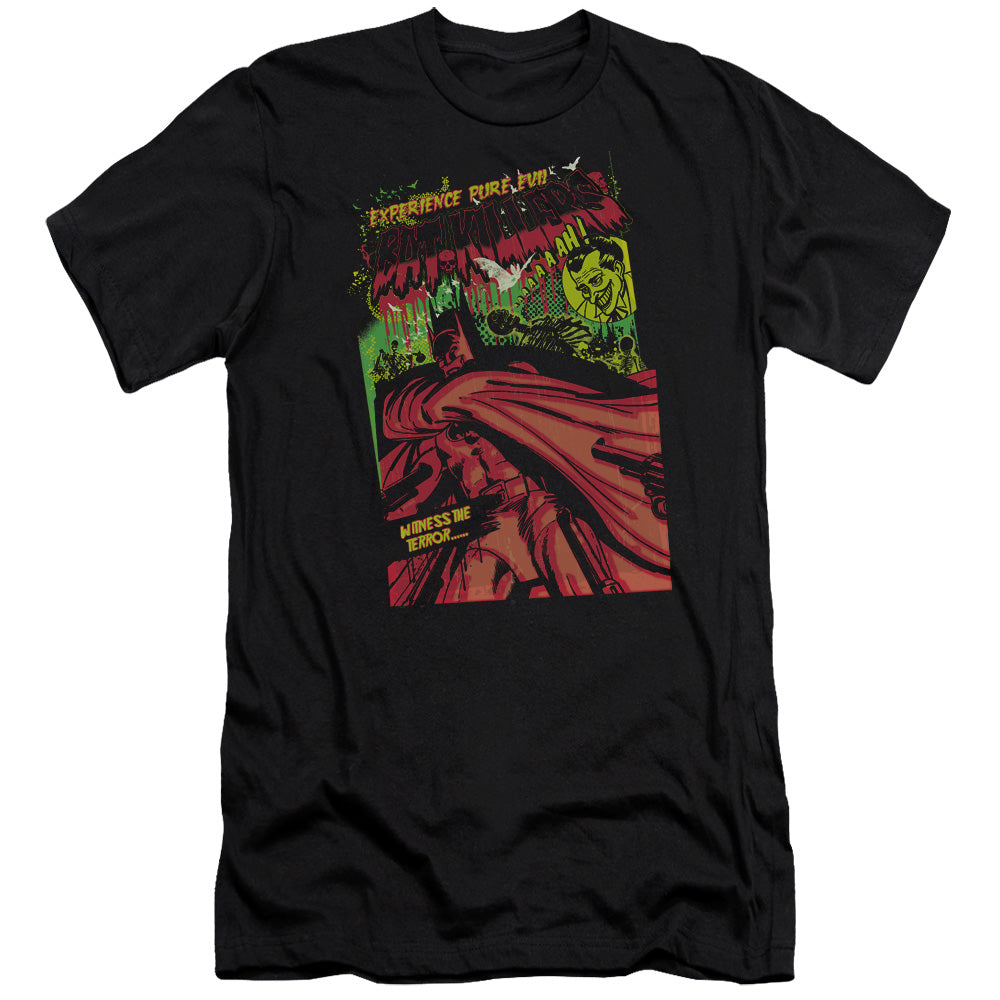 AN OFFCIALLY LICENSED BATMAN BAT KILLERS MEN'S PREMIUM SLIM FIT T-SHIRT BLACK