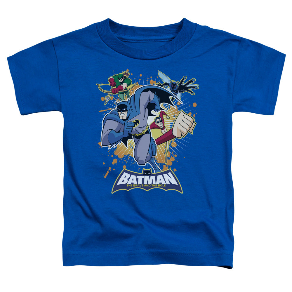 Batman Bb Burst Into Action Licensed Toddler T-Shirt LG
