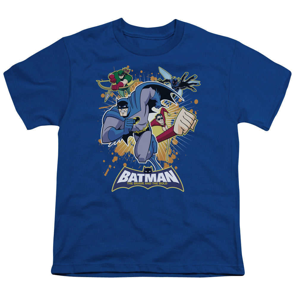 Batman Bb Burst Into Action Licensed Kid's T-Shirt (Ages 4-7) XS-XL