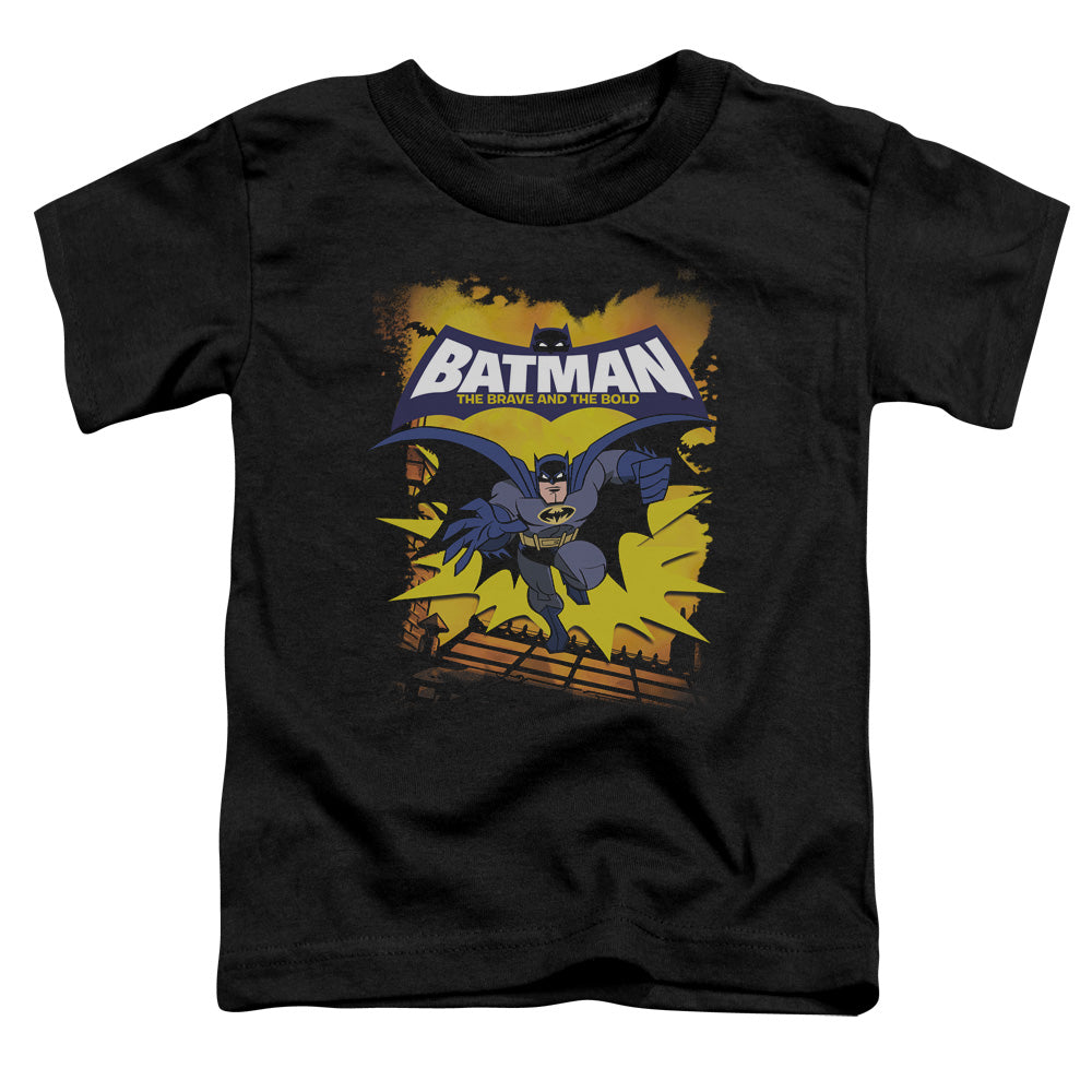 Batman Bb Rooftop Leap Licensed Toddler T-Shirt LG